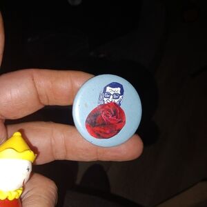 Blue and Red Artistic Pin